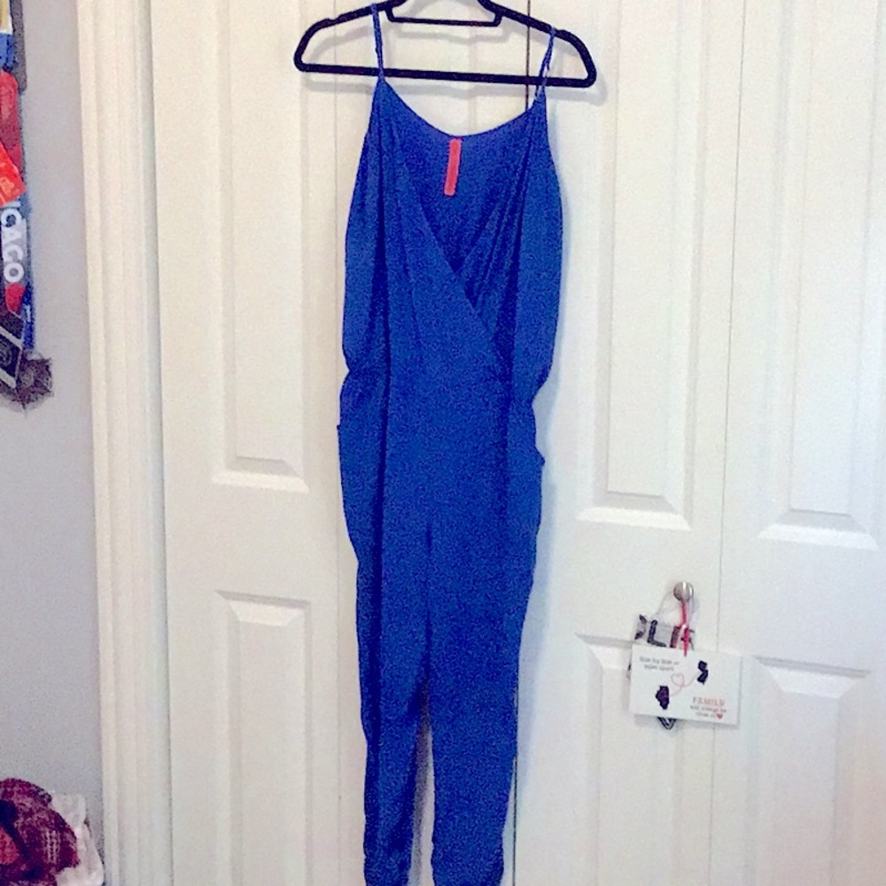 ROYAL BLUE JUMPSUIT W/ POCKETS